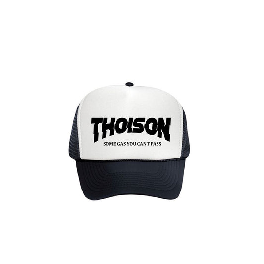 Black and white thoison trucker
